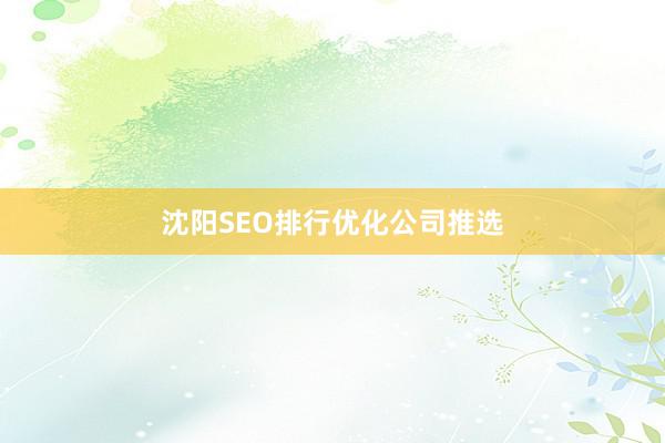 沈阳SEO排行优化公司推选
